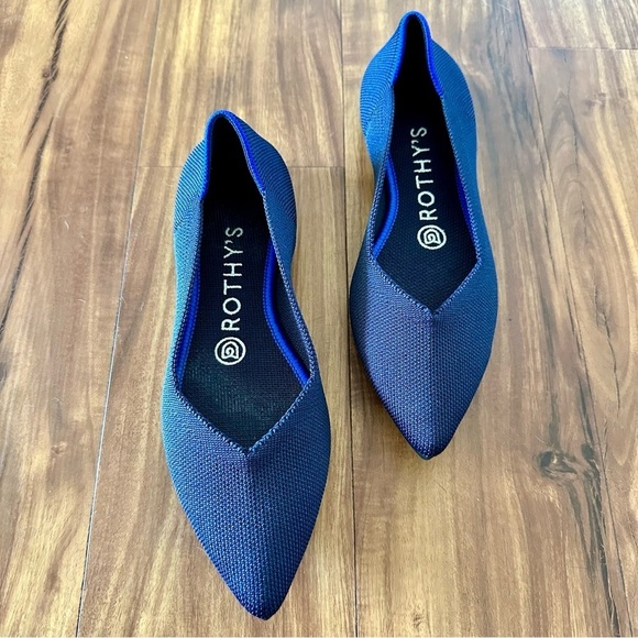 Rothy’s The Point Navy Blue Flat Size: 6.5 - Picture 1 of 6